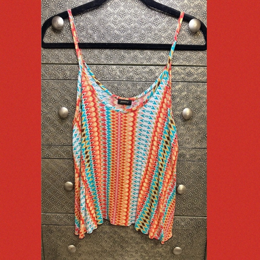 POETRY Multicolor Zigzag Print Blouse